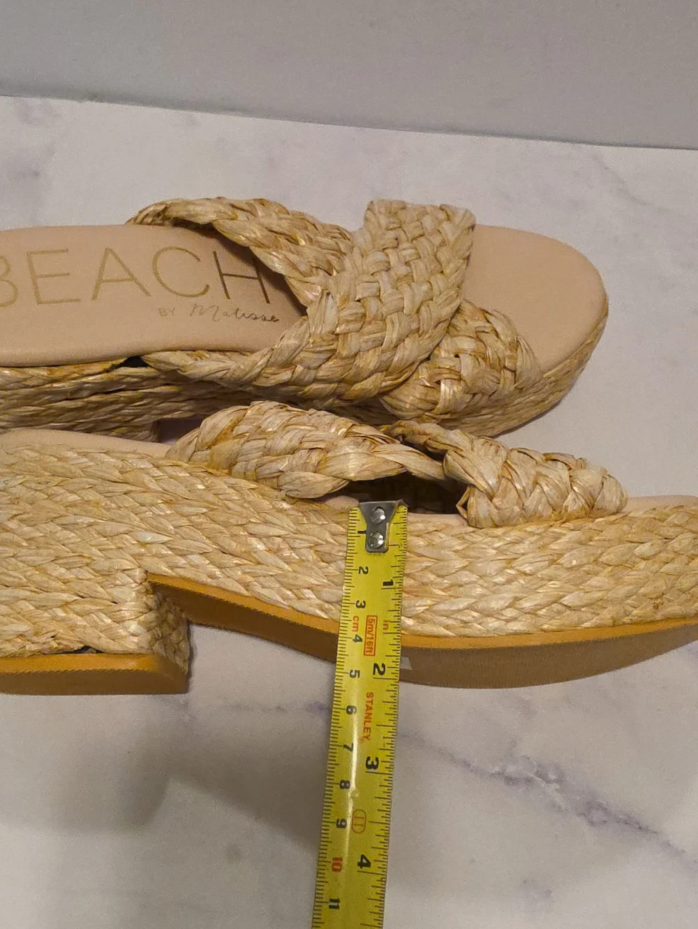 Beach By Matisse Woven Braided Platform Sandal in Natural Straw - Women
